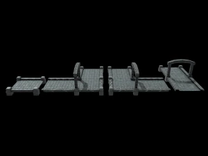 River Crossing Path 3D Model
