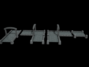 River Crossing Path 3D-Modell