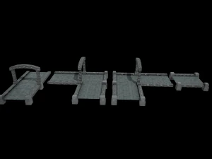 River Crossing Path 3D Model