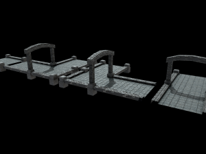 River Crossing Path 3D-Modell