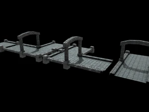 River Crossing Path 3D Model