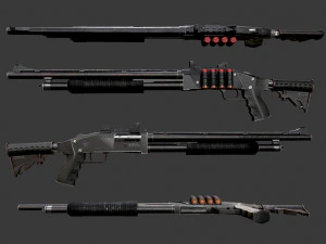 Noir Shotgun 3D Model