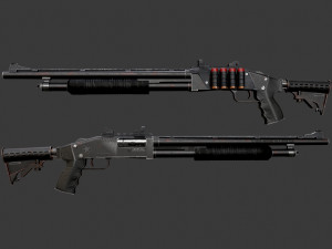 Noir Shotgun 3D Model