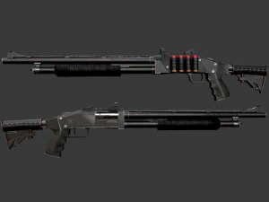 Noir Shotgun 3D Model