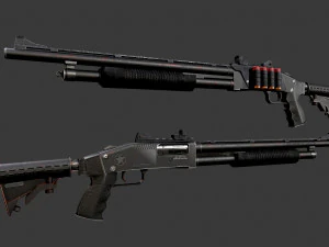Noir Shotgun 3D Model