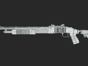 Noir Shotgun 3D Model
