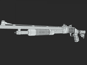 Noir Shotgun 3D Model