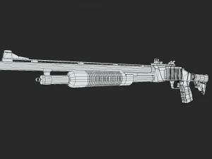 Noir Shotgun 3D Model