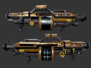 Sci-Fi Gunade 3Dモデル