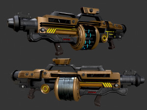 Sci-Fi Gunade Modèle 3D