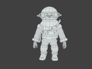 Human Astronaut 3D Model