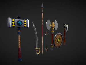 Efsane Silahlar 3D Model