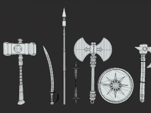 Efsane Silahlar 3D Model