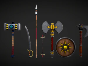 Efsane Silahlar 3D Model