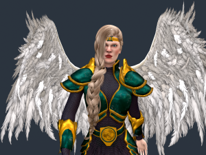 Angel Warrior Woman 3D Model