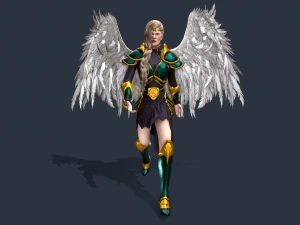 Angel Warrior Woman 3D Model