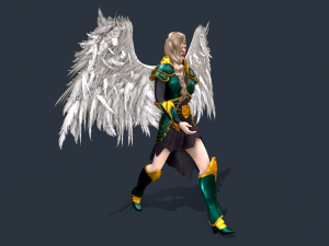 Angel Warrior Woman Model 3D