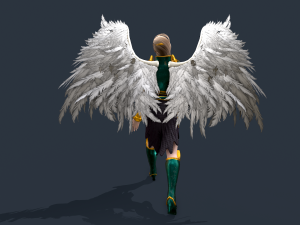 Angel Warrior Woman Model 3D