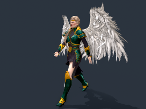 Angel Warrior Woman Model 3D