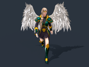 Angel Warrior Woman Model 3D
