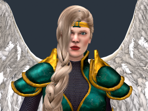 Angel Warrior Woman Model 3D
