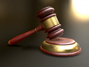 Wooden Handspike 3D Model