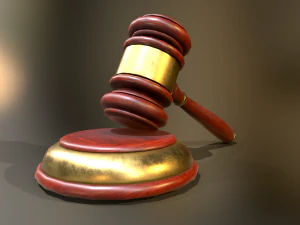 Wooden Handspike 3D Model