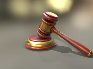 Wooden Handspike 3D Model