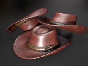 Cow Boy Hat Modello 3D