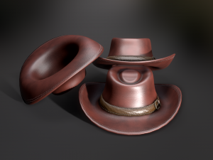 Cow Boy Hat Modello 3D