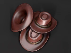 Cow Boy Hat 3D Model