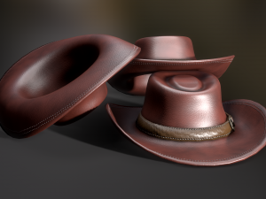 Cow Boy Hat Modello 3D