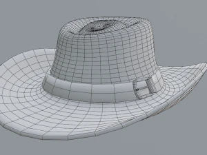 Cow Boy Hat 3D Model