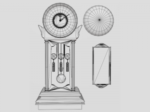 Antique Timepiece 3D मॉडल