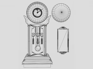 Antique Timepiece 3D Model