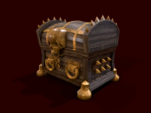 Ba&uacute; do tesouro Modelo 3D