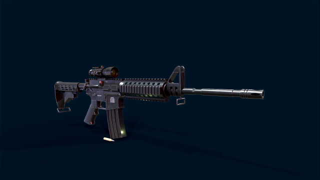Rapid Fire 3Dモデル .c4d .max .obj .3ds .fbx .stl .blend 