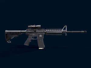 Schnellfeuer 3D Modell