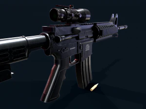 Schnellfeuer 3D Modell