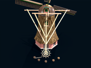 Holland Wind turbines Model 3D