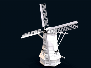 Holland Wind turbines Model 3D