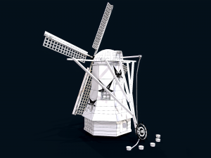 Holland Wind turbines Model 3D
