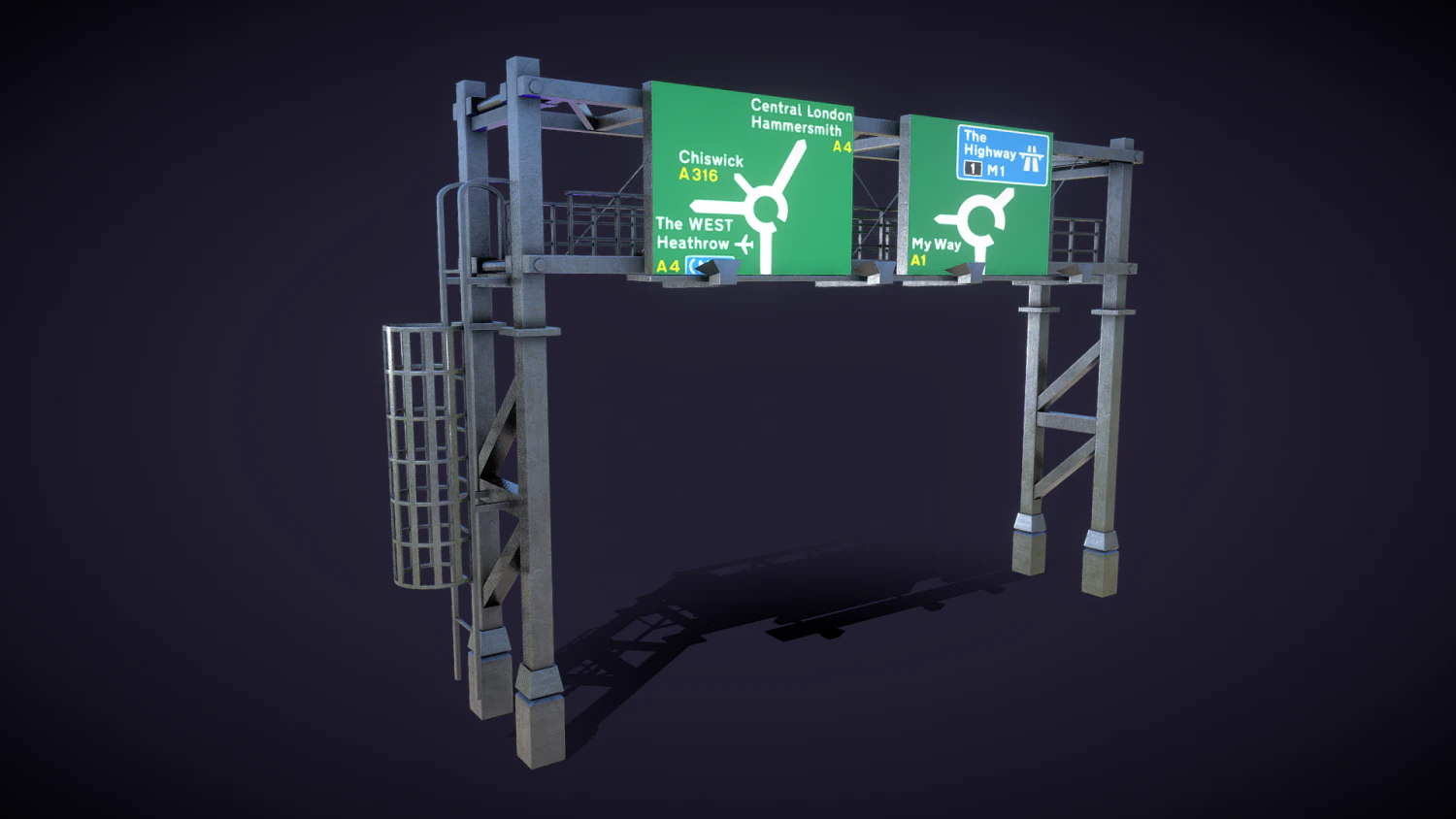 Ramp indicator 3D Model .c4d .max .obj .3ds .fbx .stl .blend 