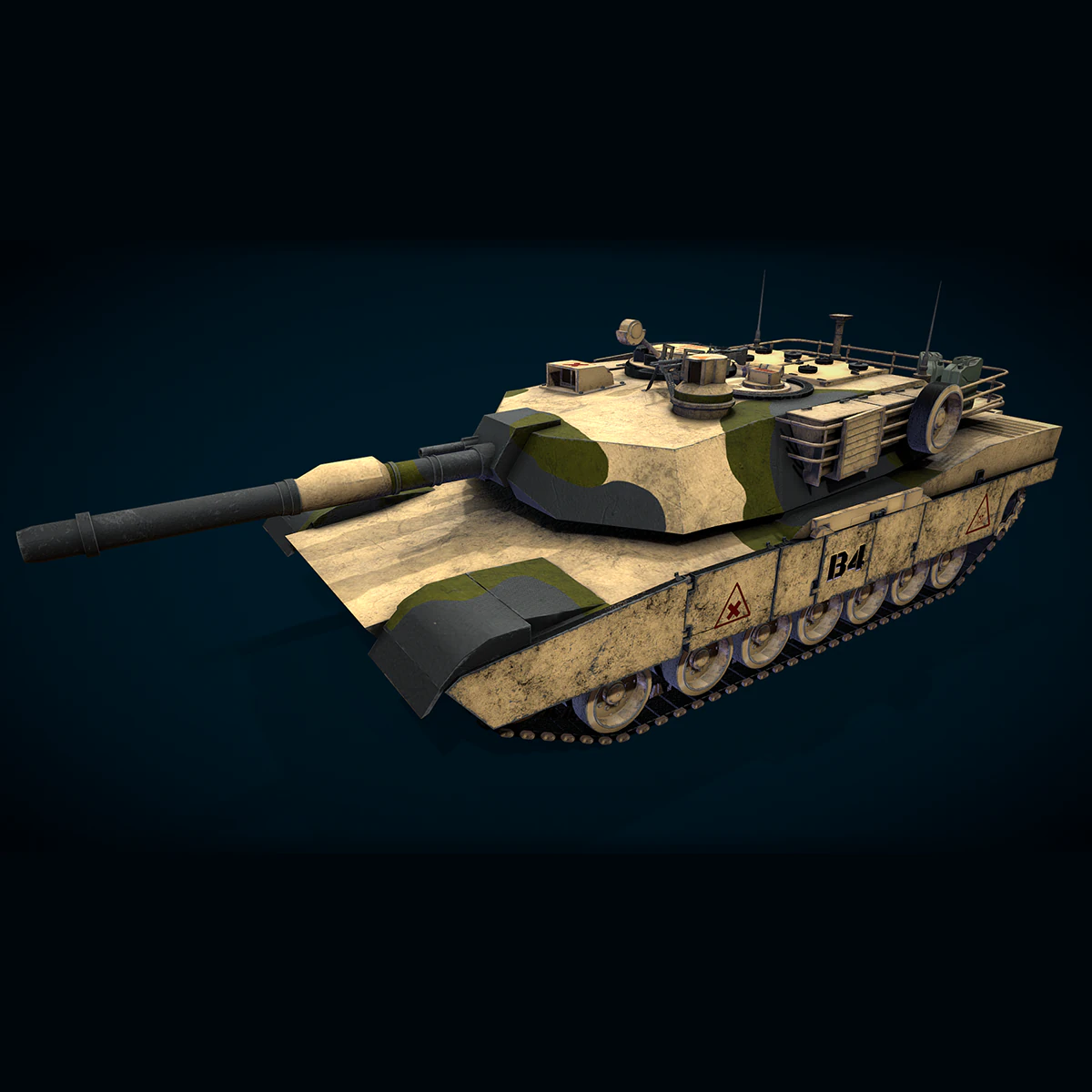 Battle crate 3D Model .c4d .max .obj .3ds .fbx .stl .blend 
