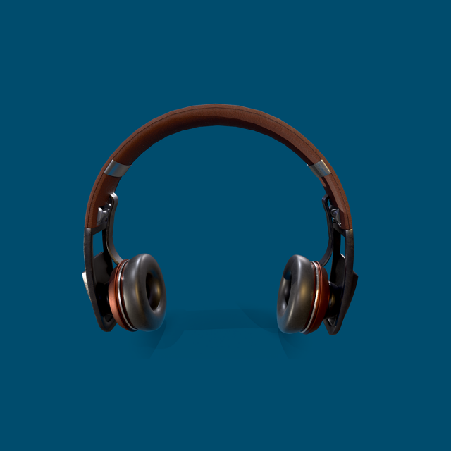 Headphones 3D 모델 .c4d .max .obj .3ds .fbx .stl .blend 