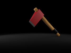 skullandaxe 3D 모델