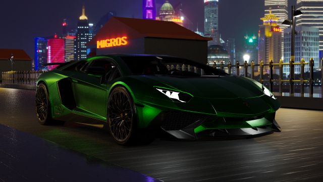 lambo aventador sv 3D 模型 .c4d .max .obj .3ds .fbx .stl .blend 