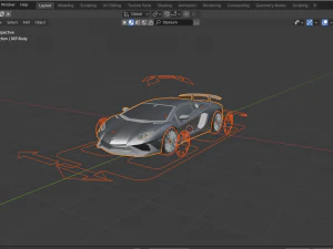 lambo aventador sv 3D Model