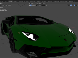 lambo aventador sv 3D 模型