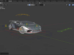 lambo aventador sv 3D Model